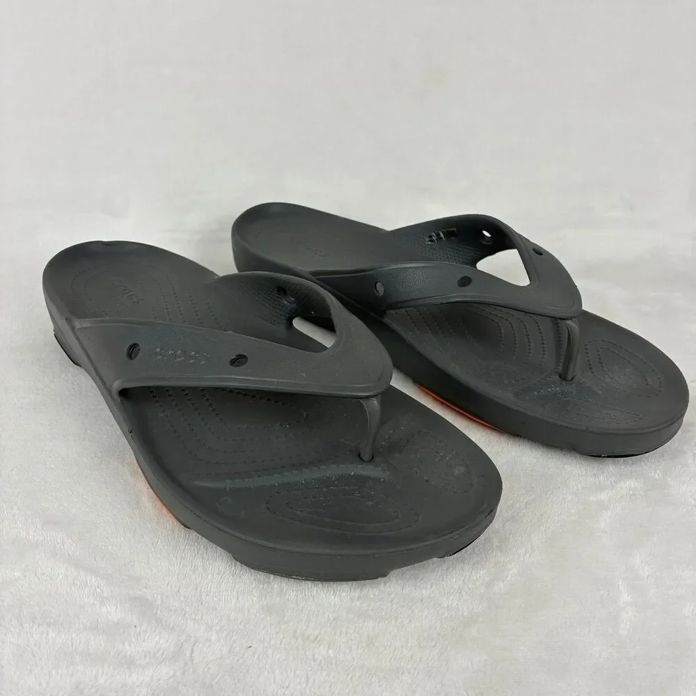 CROCS Classic All Terrain Flip Flops Men’s Size 15 Gray Water Resistant Shoes